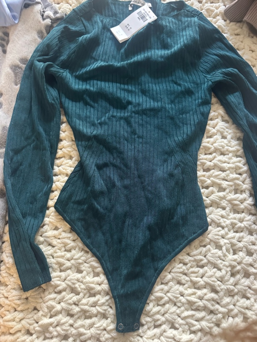 Abercrombie Emerald / Teal Bodysuit - Picture 3 of 10